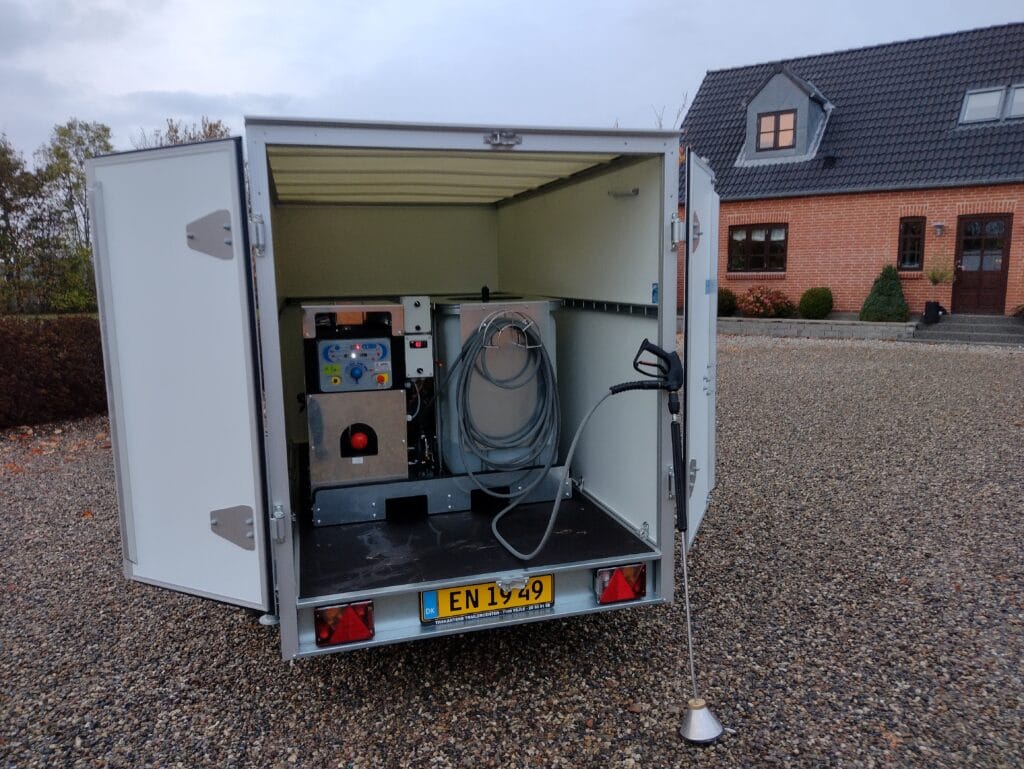 Rala tech Ukrudtsbekæmper på batteri i trailer